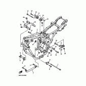 Схема узла: Рама Yamaha XJR1300