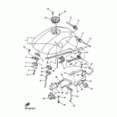 Схема узла: Топливный бак Yamaha FZS600 FAZER