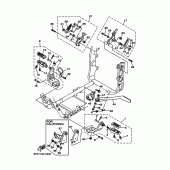 Схема узла: Подножки и Подставка Yamaha XV1700 Road Star Warrior