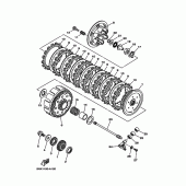 Схема вузла: Зчеплення Yamaha YZ250 YZ250