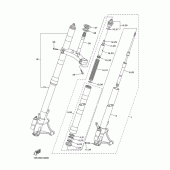 Схема узла: Вилка передней оси Yamaha YZF-R6/ YZF600 R6