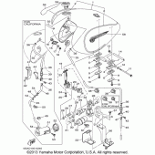 Схема вузла: Паливний бак Yamaha XV1600 Road Star Silverado