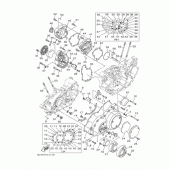 Схема узла: Крышки картера 1 Yamaha XV1900 Raider S