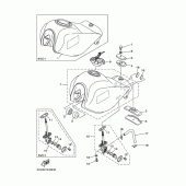 Схема узла: Топливный бак Yamaha TW225