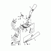 Схема вузла: Вихлопна система Yamaha XJR1300