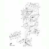 Схема вузла: Паливний бак Yamaha XVS650 V-Star Classic