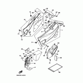 Схема вузла: Бічна кришка 2 (4GY3/4GY5/4WA1) Yamaha TT250R RAID