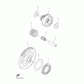 Схема вузла: Привід стартера Yamaha WR450F