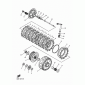 Схема вузла: Зчеплення Yamaha YZ250 YZ250FX