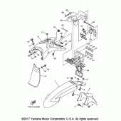 Схема вузла: Крило Yamaha XT250 XT250