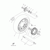 Схема узла: Заднее колесо Yamaha XP500 T-MAX 530
