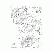 Схема узла: Топливный бак Yamaha YZF-R125