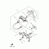 Схема узла: Задний фонарь (Стоп-сигнал) Yamaha FZX250 ZEAL