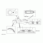 Схема вузла: Емблеми 1 (5KR1) Yamaha XVS250 Drag Star