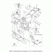 Схема вузла: Рама Yamaha XT250 XT250