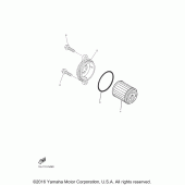 Схема узла: Масляный фильтр Yamaha YZ450F YZ450FX