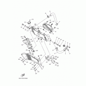 Схема вузла: Радіатор та Патрубок системи охолодження Yamaha MTN320 MT-03 (ABS)