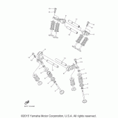 Схема вузла: Клапан Yamaha XVS950 V-Star