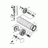 Схема вузла: Зчеплення Yamaha YZ125