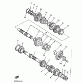 Схема вузла: Трансмиссия Yamaha XJ600 Diversion (S-TYPE)