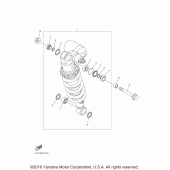 Схема вузла: Задня підвіска Yamaha YZF-R1 R1S Limited Edition