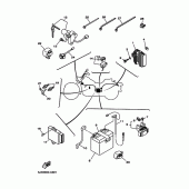 Схема вузла: Електроустаткування 1 Yamaha XVS125 Drag Star
