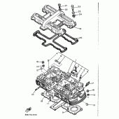 Схема вузла: Головка циліндра Yamaha XJ600 Diversion (S-TYPE)