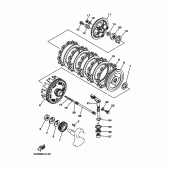 Схема вузла: Зчеплення Yamaha XVS125 Drag Star