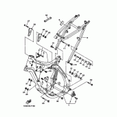 Схема узла: Рама Yamaha YZ125