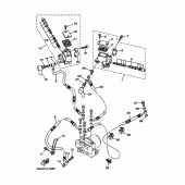Схема узла: Передний мастер цилиндр 2 (5SJ4,E) Yamaha YP250 Majesty