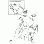 Схема узла: Rpservoir a carburant Yamaha DT125 DT125