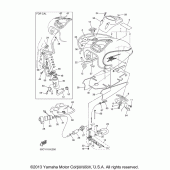 Схема узла: Топливный бак Yamaha XVS650 V-Star Silverado