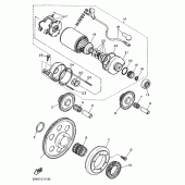 Схема узла: Привод стартера Yamaha SRX600