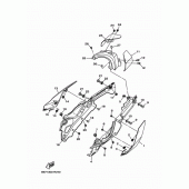 Схема вузла: Бічна кришка Yamaha FZ10/MTN1000 MT-10 SP