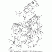Схема вузла: Рама Yamaha XV1600 Road Star Silverado