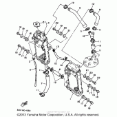 Схема узла: Радиатор и Патрубок системы охлаждения Yamaha WR250 WR250Z