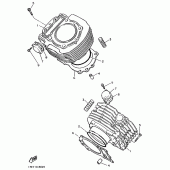 Схема узла: Цилиндр Yamaha XV1100 Virago