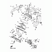 Схема вузла: Впускна система Yamaha YZ250 YZ250FX