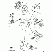 Схема вузла: Електроустаткування 2 Yamaha XV750 Virago