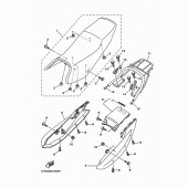 Схема узла: Сиденье Yamaha YBR125