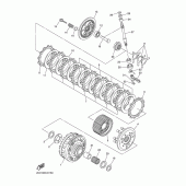 Схема вузла: Зчеплення Yamaha YZF-R6/YZF600 R6