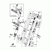 Схема вузла: Вилка передньої осі Yamaha TT-R250 TT-R250