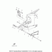Схема вузла: Задній важіль та Підвіска Yamaha YZF-R3