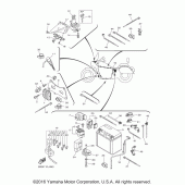 Схема вузла: Электрооборудование 2 Yamaha XVS950 V-Star Tourer