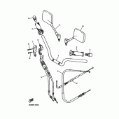 Схема вузла: Кермо та Тросики Yamaha XJ900 Diversion