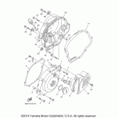 Схема вузла: Кришки картера (1) Yamaha TTR125 TT-R125