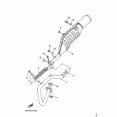 Схема узла: Выхлопная система Yamaha TT250R TT-R