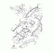 Схема вузла: Бічна кришка Yamaha XP500 T-MAX