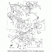 Схема вузла: Карбюратор (Non-calinia) Yamaha XVZ1300 Venture Royale