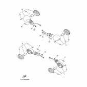 Схема узла: Поворотники Yamaha MT03 MT-03